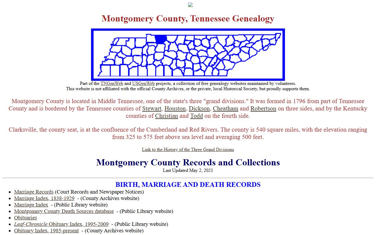 Clarksville Montgomery County Probate Court Records research reference image from TNGenWeb