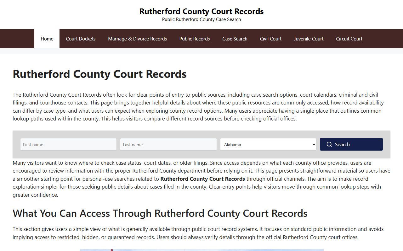 Rutherford County Probate Court Records guidance from Rutherford County Courts